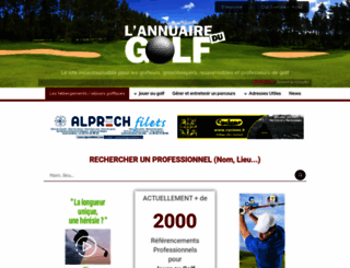 annuairedugolf.com screenshot