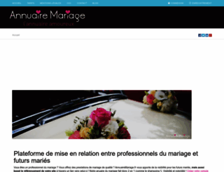 annuairemariage.fr screenshot