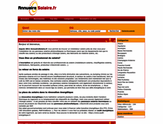 annuairesolaire.fr screenshot
