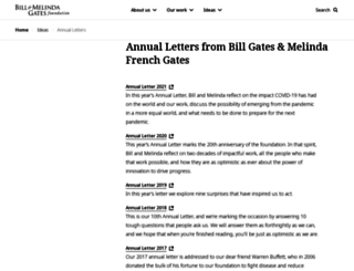 annualletter.gatesfoundation.org screenshot