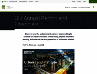 annualreport.uli.org screenshot
