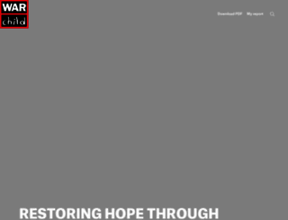 annualreportwarchild.org screenshot