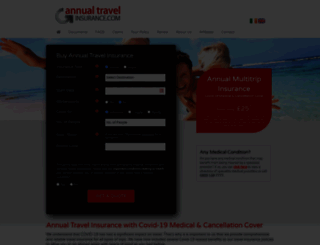 annualtravelinsurance.com screenshot