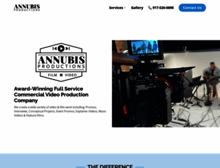 annubisproductions.com screenshot