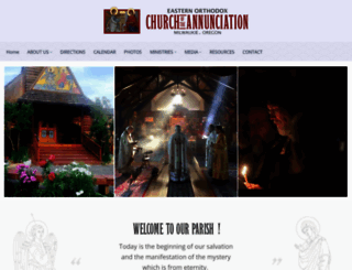 annunciationorthodoxchurch.org screenshot