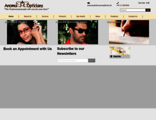 anomaopticians.lk screenshot