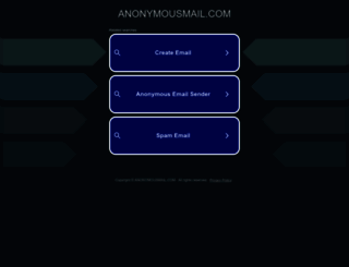 anonymousmail.com screenshot