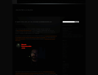 anonymousonora.wordpress.com screenshot