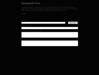 anonymz.com screenshot