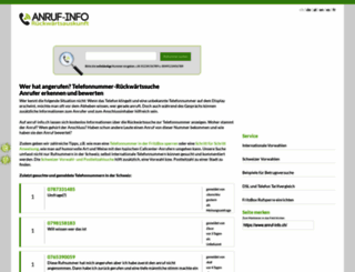 anruf-info.ch screenshot