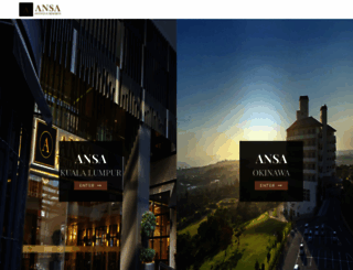 ansahotels.com screenshot