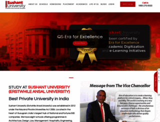 ansaluniversity.edu.in screenshot