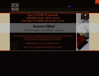 ansarahotel.com screenshot
