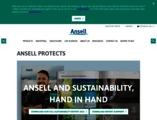 ansell.com.au screenshot