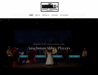anselmianabbeyplayers.org screenshot