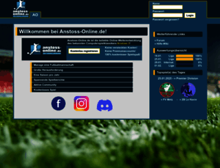 anstoss-online.de screenshot