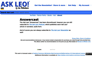 answercast.askleo.com screenshot
