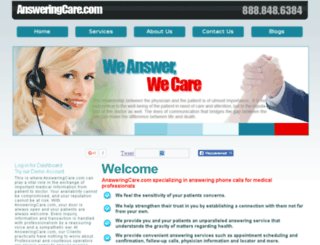 answeringcare.com screenshot