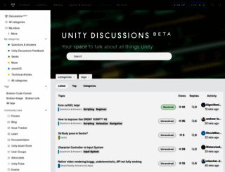 answers.unity.com screenshot