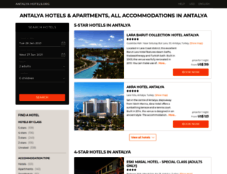 antalya-hotels.org screenshot