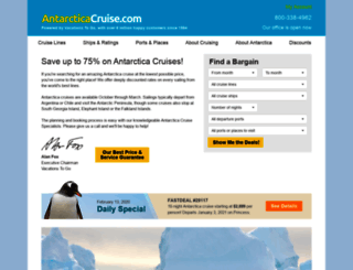 antarcticacruise.com screenshot