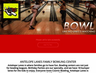 antelopelanes.com screenshot