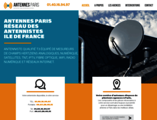 antennes-paris.com screenshot