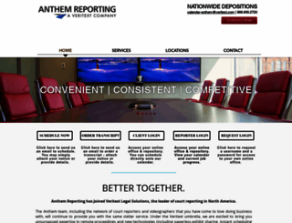 anthemreporting.com screenshot