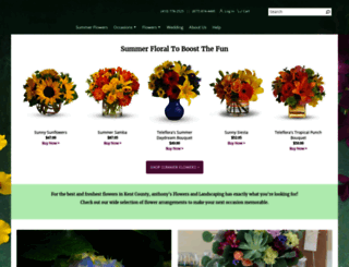anthonysflowers.net screenshot