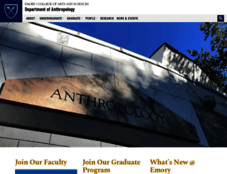 anthropology.emory.edu screenshot