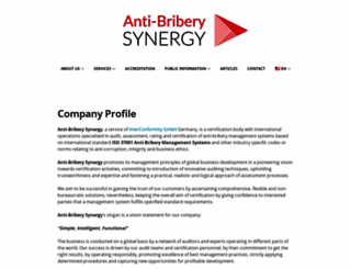 anti-bribery.org screenshot