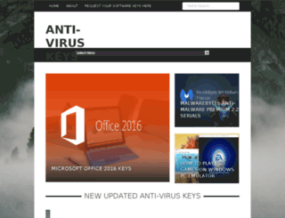 anti-viruskeys.com screenshot