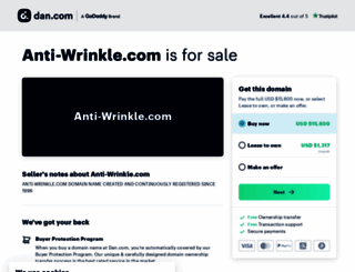 anti-wrinkle.com screenshot