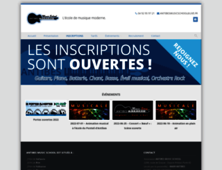 antibesmusicschool.fr screenshot