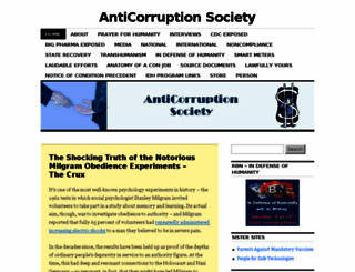 anticorruptionsociety.com screenshot
