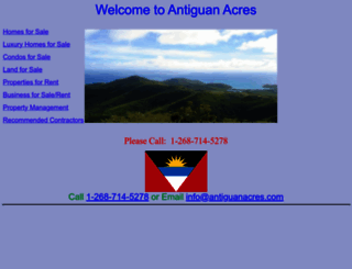 antiguanacres.com screenshot