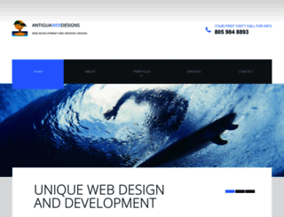 antiguawebdesigns.com screenshot