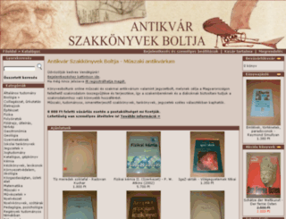 antikvarszakkonyv.hu screenshot