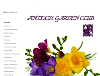 antiochgardenclub.org screenshot