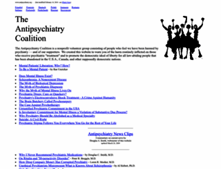 antipsychiatry.org screenshot