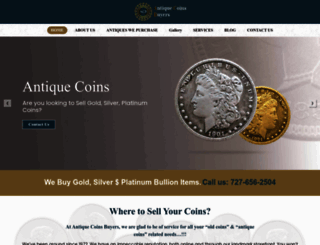 antiquecoinsbuyers.com screenshot