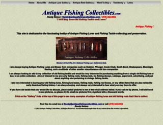 antiquefishingcollectibles.com screenshot
