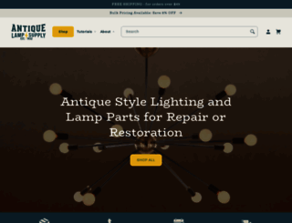 antiquelampsupply.com screenshot