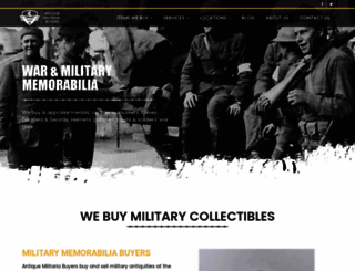 antiquemilitariabuyers.com screenshot