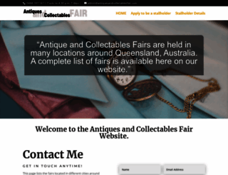antiquesandcollectablesfair.com screenshot