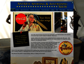 antiquesportingandadvertisingshow.com screenshot