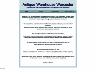 antiquewarehouseworcester.co.uk screenshot