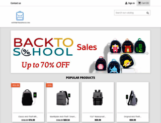 antitheftbackpacks.com screenshot