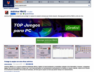 antivirus-vba32.malavida.com screenshot