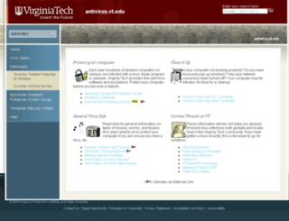 antivirus.vt.edu screenshot